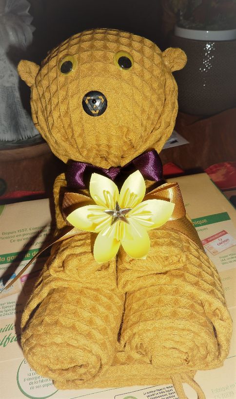 Zoom sur le pliage de tissu